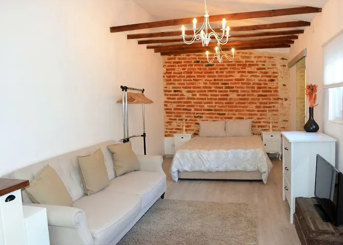 Charming Brick Wall Studio With Patio